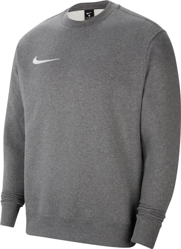 Nike Herren M Nk Flc Park20 Crew Sweatshirt, Charcoal Heathr/White, S EU Nike Herren M Nk Flc Park20 Crew Sweatshirt, Charcoal Heathr/White, S EU von Nike