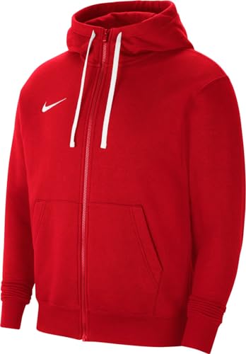 Nike Herren M Nk Flc Park20 Fz Hoodie Sweatshirt, University Red/White/White, M EU von Nike