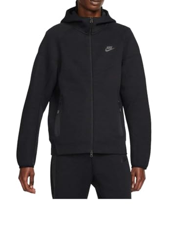 Nike Herren Tech Fleece Fz Windrunner Jacke, Black/Black, XL Nike Herren Tech Fleece Fz Windrunner Jacke, Black/Black, XL von Nike