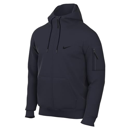 Nike Herren Therma Fit Hd Full Zip Kapuzenjacke, Obsidian/Obsidian/Black, L von Nike