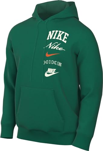 Nike Herren Top M Nk Club Bb Po Hdy Stack Gx, Malachite/Safety Orange, FN2634-365, S von Nike