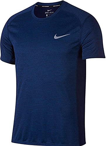Nike Herren Top Miler Short-Sleeve, Thunder Blue/Reflective Silver, M, 833591-471 von Nike
