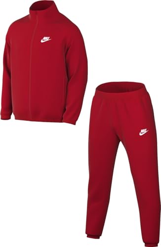 Nike Herren Trainingsanzug M Nk Club Pk Trk Suit, University Red/White, FB7351-657, L von Nike