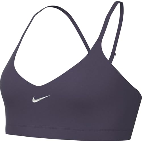 Nike Sport-BH Indy Sport-BH Mit Leichtem Halt, Polster Und Verstellbarer Passform, Dark Raisin, HM4325-573, L von Nike