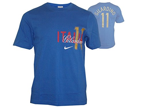 Nike Italien #11 Tee Gilardino Italia T-Shirt Fan Shirt blau Nike Italien #11 Tee Gilardino Italia T-Shirt Fan Shirt blau von Nike