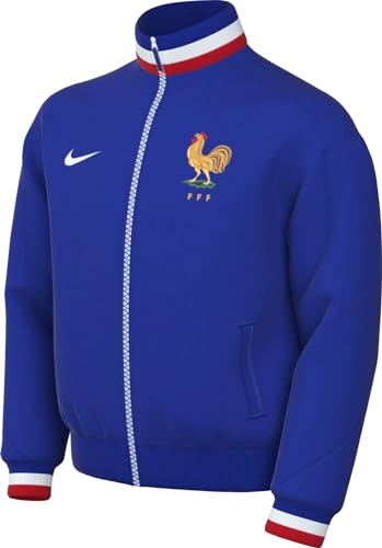 Nike Jacke France Kinder Dri-Fit Academypro Anthm Jkt Home, Bright Blue/Bright Blue/White, FJ3083-452, S von Nike