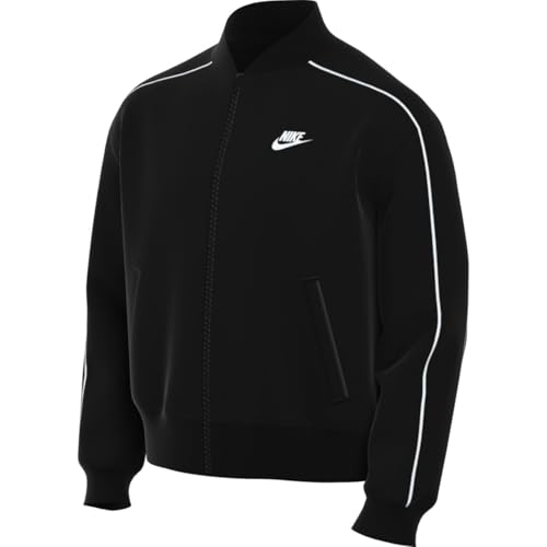 Nike Jacke Sportswear Club Jacke Aus Velours Für Herren, Black/White, FB8231-010, XL von Nike