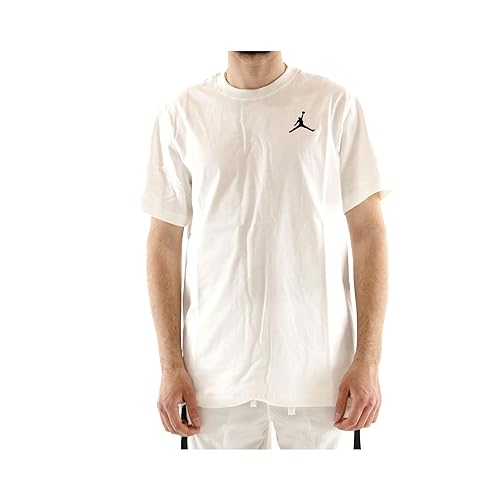 Nike Jumpman Emb Crew T-Shirt White/Black von Nike