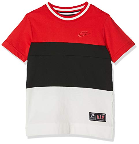 Nike Jungen B AIR TOP SS T-Shirt, University Red/Black/Sail/Univ, XS Nike Jungen B AIR TOP SS T-Shirt, University Red/Black/Sail/Univ, XS von Nike