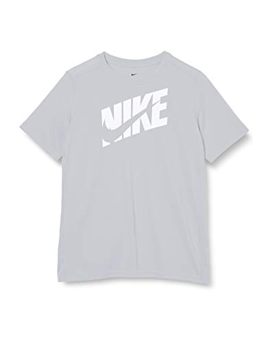 Nike Jungen B NK HBR+ PERF TOP SS T-Shirt, lt Smoke Grey/(White), S von Nike