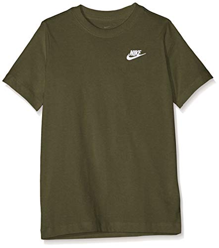 Nike Jungen B NSW Tee EMB Futura T-Shirt, braun, XS von Nike