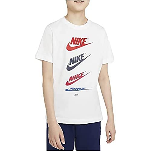 Nike Jungen B Nsw Tee Futura Repeat T Shirt, White, 12 Jahre EU Nike Jungen B Nsw Tee Futura Repeat T Shirt, White, 12 Jahre EU von Nike