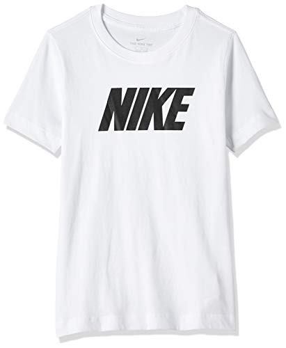 Nike Jungen Block T-Shirt, White/Black, S von Nike