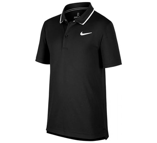 Nike Jungen Court Dry Team Poloshirt, Black/White, XS Nike Jungen Court Dry Team Poloshirt, Black/White, XS von Nike