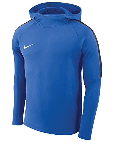 Nike Jungen Dry Academy18 Football Hoodie Pullover,Blau (royal blue/obsidian/obsidian/(white), S von Nike