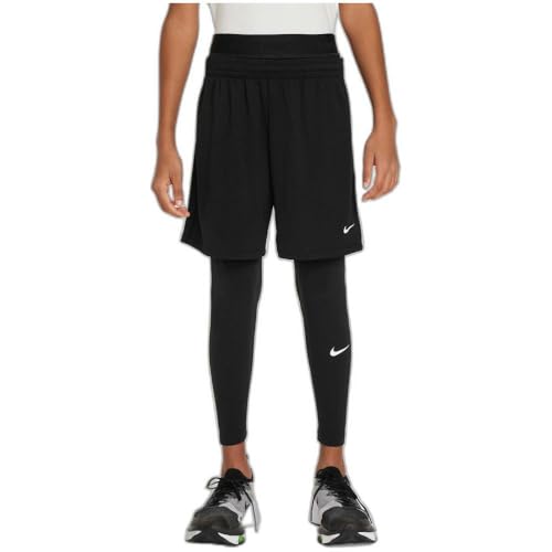 Nike FJ6821-010 Pro Dri-FIT Shorts Boy's Black/Black/White Größe XS von Nike