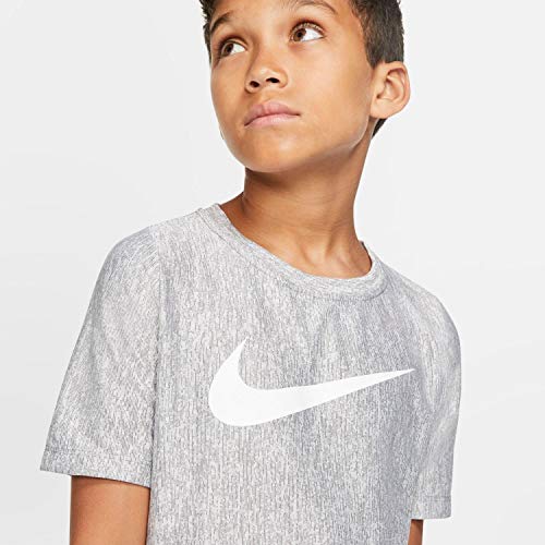 Nike Jungen T-Shirt B NK Dry SS TOP, Gunsmoke/White, M, BV3811 Nike Jungen T-Shirt B NK Dry SS TOP, Gunsmoke/White, M, BV3811 von Nike