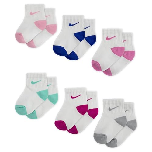 Nike Kids Pn0299 Quarter Socks 6 Pairs EU 18 1/2-23 1/2 von Nike