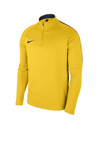 Nike Kinder Dry Academy 18 Football Top Long Sleeved T-shirt tour yellow/anthracite/(black) M von Nike