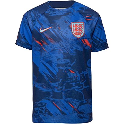 Nike Kinder England 2022 Prematch Funktionsshirt blau 164 von Nike