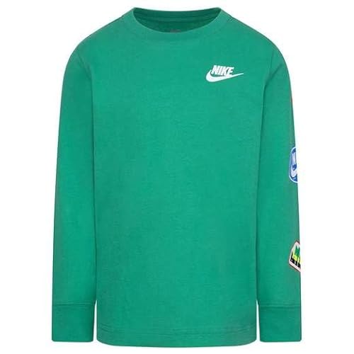Nike Kinder Langarm-T-Shirt, Grün, 86L833-E5D, Grün, 6-7 A von Nike