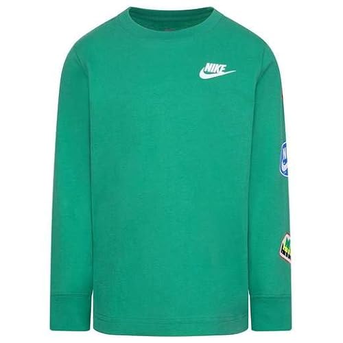 Nike Kinder Langarm-T-Shirt, Grün, 86L833-E5D, Grün, 6-7 A von Nike