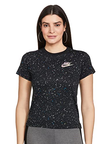 Nike Kinder T-Shirt NSW DPTL Starry Night, Black, S, CN2324 von Nike