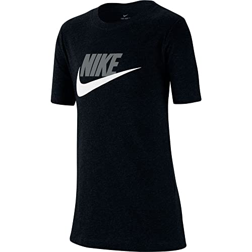 Nike Kinder Sportswear T-Shirt, Black/Light Smoke Grey, XS von Nike