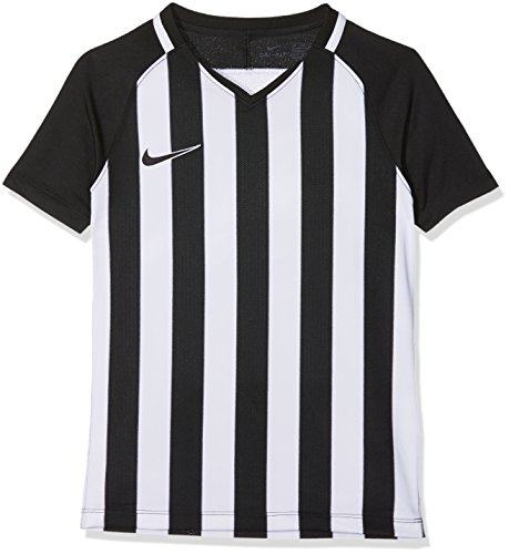 Nike Kinder Striped Division III Jersey SS Trikot, Mehrfarbig (Black/White), XL von Nike