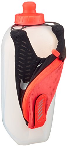 Nike L Handheld Trinkflasche, Black/Total Cimson/Silver, 20 oz Nike L Handheld Trinkflasche, Black/Total Cimson/Silver, 20 oz von Nike