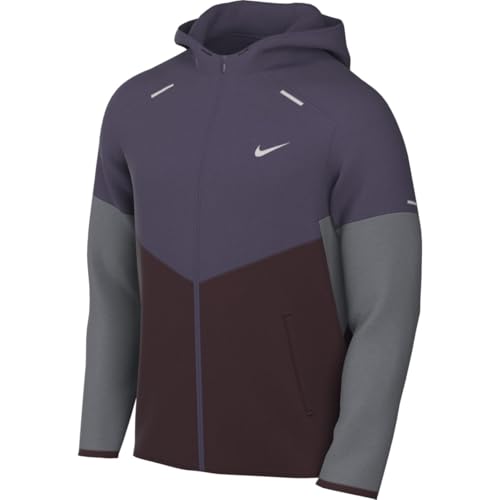 Nike Laufjacke Windrunner Repel-Laufjacke Für Herren, Dark Raisin/Reflective Silv, FB7540-573, S von Nike