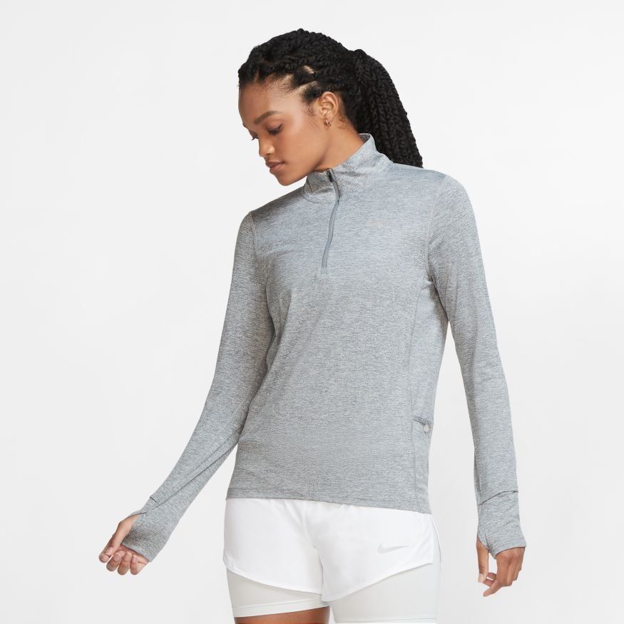 Nike Laufshirt Dri-FIT Element - Smoke Grau/Silber Damen Nike Laufshirt Dri-FIT Element - Smoke Grau/Silber Damen von Nike