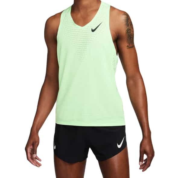 Nike M NK Dri-Fit ADV Aeroswift Singlet Herren (Grün S ) Laufshirts von Nike