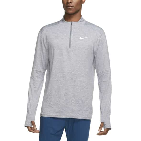 Nike M NK Dri-Fit E Top Half-Zip Herren Laufshirt (Grau L ) Laufbekleidung von Nike