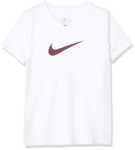 Nike Mädchen Dri-Fit T-Shirt, White, XS Nike Mädchen Dri-Fit T-Shirt, White, XS von Nike