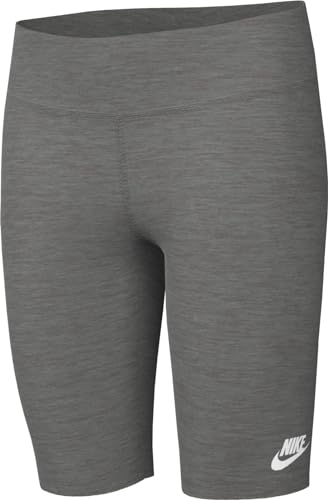 Nike Mädchen Shorts G NSW 7 In Bike Short, Carbon Heather/White, DX5066-091, M von Nike