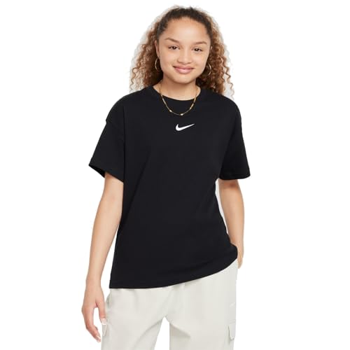 Nike Mädchen Sportswear Essential Lbr T-Shirt, Black, 146/152 Nike Mädchen Sportswear Essential Lbr T-Shirt, Black, 146/152 von Nike