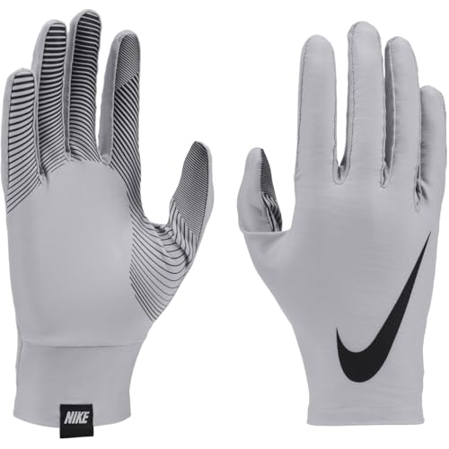 Nike Mens Base Layer Gloves Handschuhe Männer in der Farbe lt Smoke Grey/Black/Black, Größe: S, N.000.3508.019.SL von Nike