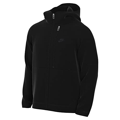 Nike Mens Hooded Jacket Sportswear Therma-Fit Legacy, Black/Black/Black, DD6857-011, M von Nike