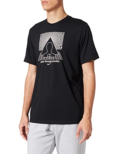 Nike Mens M Nk Df Tee Db Yoga Shirt, Black, XL Nike Mens M Nk Df Tee Db Yoga Shirt, Black, XL von Nike
