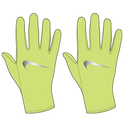 Nike Miler Running Glove Laufhandschuhe Erwachsene Unisex Ghost Green - Silber (L-XL) von Nike