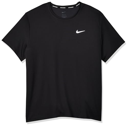 Nike Herren Miler T-Shirt, Black/Reflective Silv, L EU Nike Herren Miler T-Shirt, Black/Reflective Silv, L EU von Nike