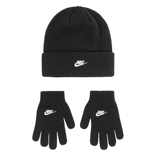 Nike Mütze + Handschuhe Set, Schwarz, 4–7 Jahre Nike Mütze + Handschuhe Set, Schwarz, 4–7 Jahre von Nike