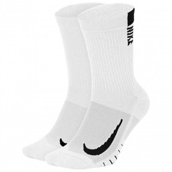 Nike - Multiplier Crew Sock (2 Pair) - Laufsocken Gr M weiß von Nike