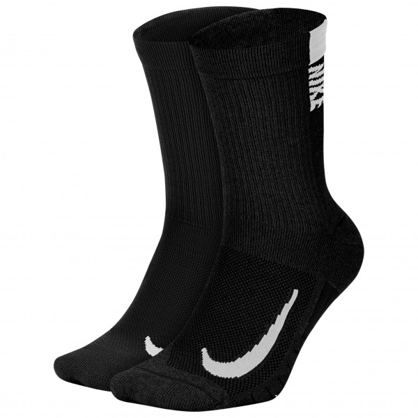 Nike - Multiplier Crew Sock (2 Pair) - Laufsocken Gr XL schwarz von Nike