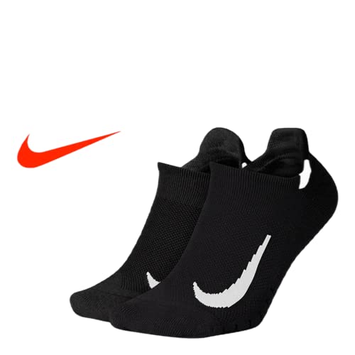 Nike Unisex Multiplier No-Show Socken, Black/White, XL von Nike