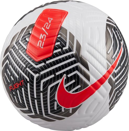 Nike Flight - Fa23 Fußball, White/Black/Bright Crimson, 68-69 Nike Flight - Fa23 Fußball, White/Black/Bright Crimson, 68-69 von Nike