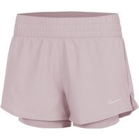 Nike One Dri-Fit Mid-Rise 3in 2in1 Shorts Damen in flieder von Nike