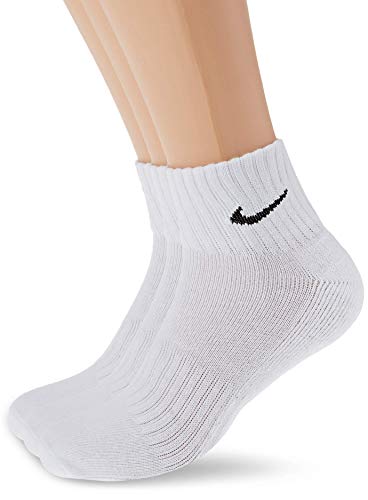 Nike Herren One Quarter Socks 3PPK Value Socken, 3er Pack, Weiß (White/Black 101), 46/50 (Herstellergröße: XL) Nike Herren One Quarter Socks 3PPK Value Socken, 3er Pack, Weiß (White/Black 101), 46/50 (Herstellergröße: XL) von Nike