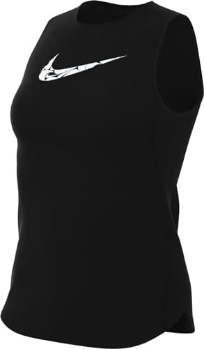 Nike One Swsh Hbr Damen Bluse, Black/White, XS von Nike